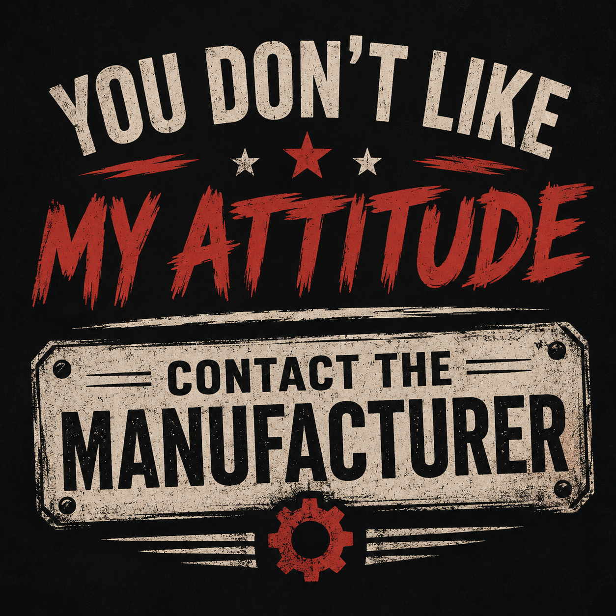 You Don't Like My Attitude DTF Transfer